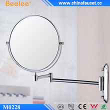 3X Magnify Latão Maquiagem Espelho de Banheiro Dobrado